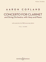 Concerto for Clarinet and String Orchestra Orchestra Scores/Parts sheet music cover